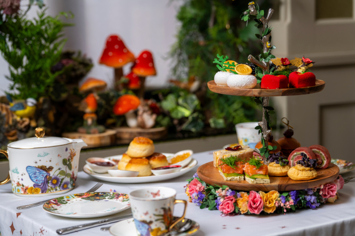 Midsummer's Night Dream Afternoon Tea Bespoke Crockery at Kona